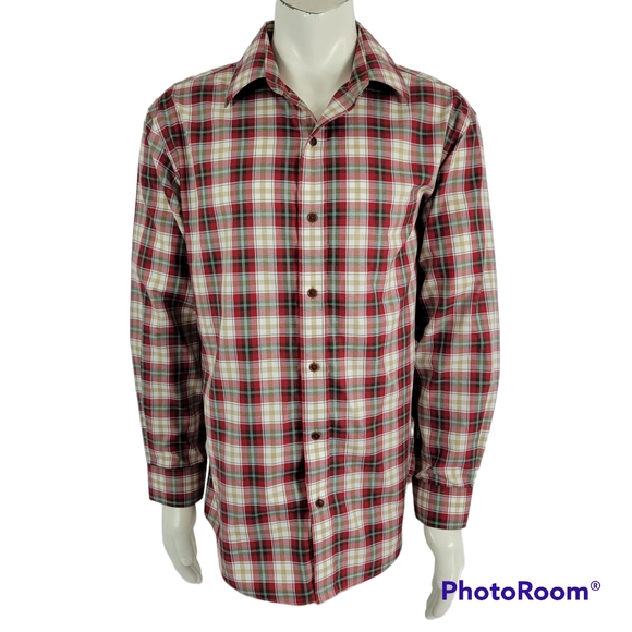 Orvis Other - Orvis Mens Size large plaid long sleeve button front shirt